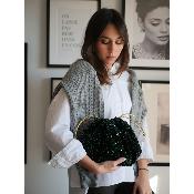 Bourse Sequins Vert - Glitter vert