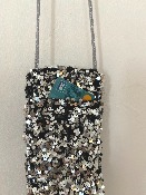 Étui téléphone sequins Argent - Glitter Argent