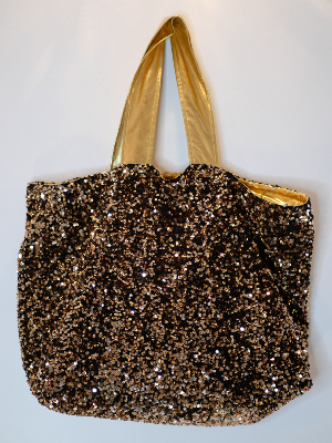 Cabas sequins Or - Glitter Or