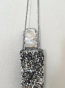 Étui téléphone sequins Argent - Glitter Argent