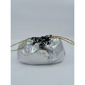 Bourse Sequins Argent réversible glitter Argent